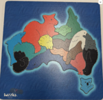 Australia Animal Map Puzzle